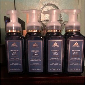 NWT Bath & Body Works ( White Barn ) Midnight Blue Citrus Hand Soap X 4